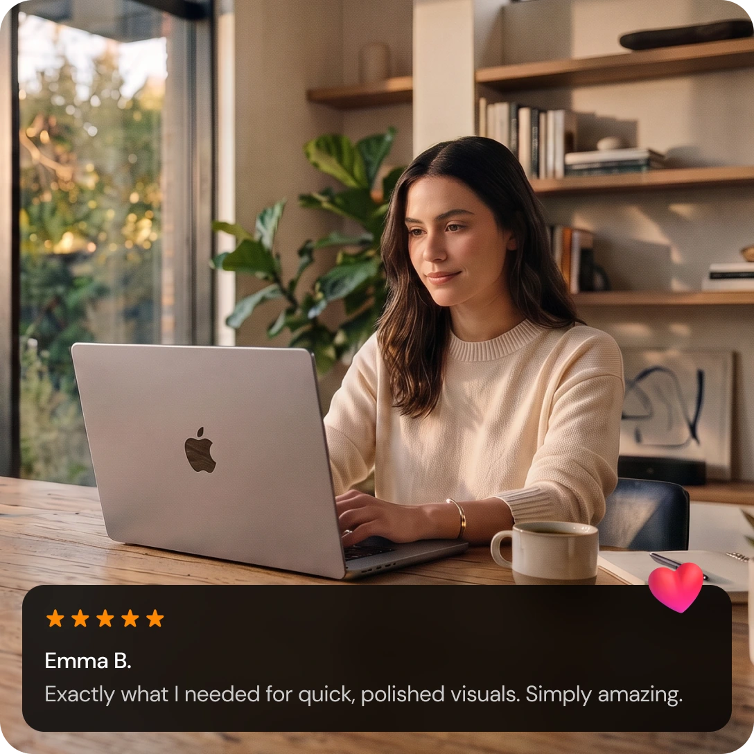 Pixella AI review β Exactly what I needed for quick, polished visuals. Customer using Pixella AI and sharing a five-star review about creating polished visuals